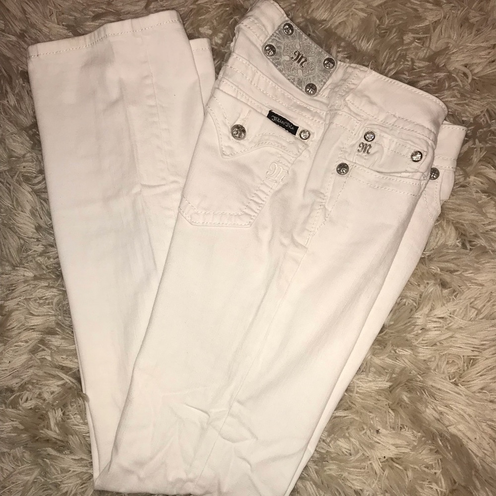 White Miss Me Jeans